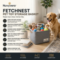 Nuvyvera™ FetchNest Pet Toy Storage Basket