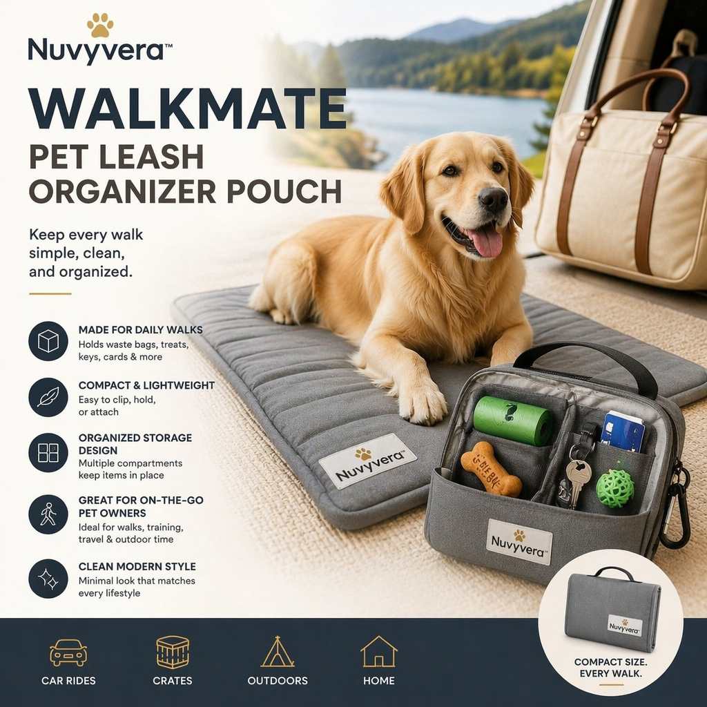Nuvyvera™ WalkMate Pet Leash Organizer Pouch