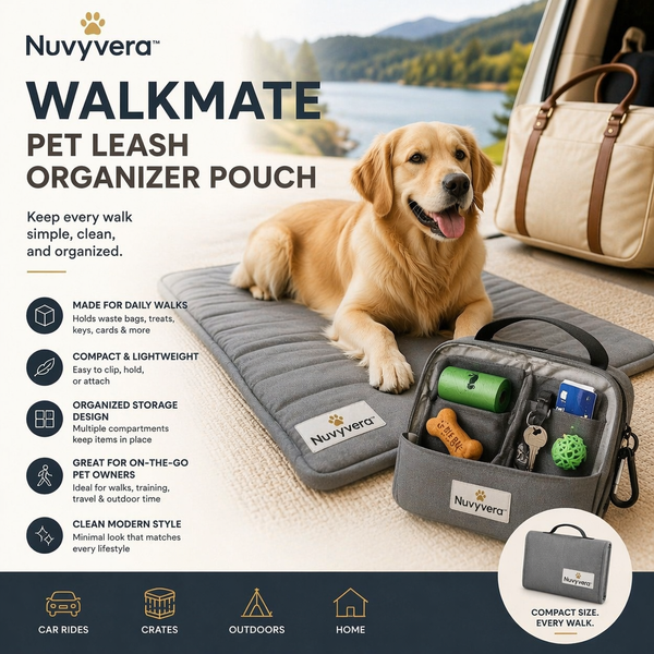 Nuvyvera™ WalkMate Pet Leash Organizer Pouch